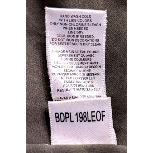 BCBGMAXAZRIA Olive Green Beaded Halter Sheath Dress Casual Boho Size 2 - Picture 7 of 9